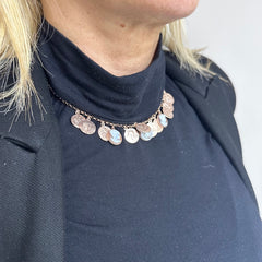 Collana Con Medaglie Cameo Italiano - Argento