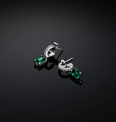 ORECCHINI CON PENDENTE EMERALD