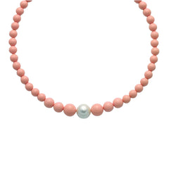 Collana Donna Miluna Terra E Mare Corallo Rosa e Perla PCL5317