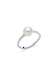 Anello in oro bianco PLI1594 Miluna da donna