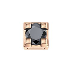 Diamante Nero Con Griffe Oro Rosa (0,02)