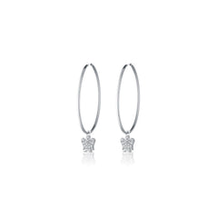 Orecchini Cerchio Angelo Pavè