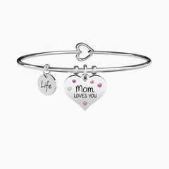 Bracciale mamma ti amo Kidult - Acciaio