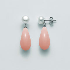 ORECCHINI MILUNA PER2189 CORALLO ROSA