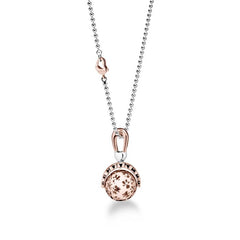 CIONDOLO SUONAMORE IN ARGENTO PLACCATO ORO ROSA CON DIAMANTE